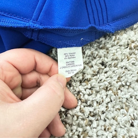 Madewell Silhouette Ponte Sleeveless Mini Dress M Cobalt Blue - Picture 12 of 12